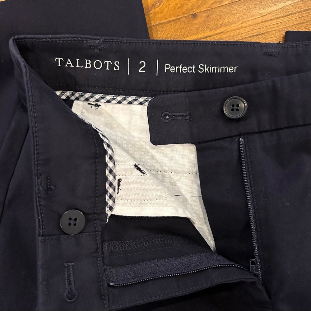 Talbots Perfect Skimmer Crop Pants NWT - Picture 6 of 10